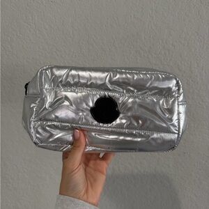 Moncler Metallic Puffer Quilted Cosmetic Pouch (GWP)